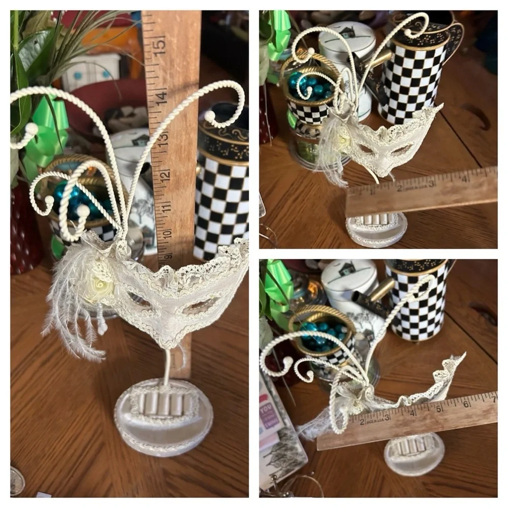 Mardi Gras Victorian Mask Jewelry Stand Holder